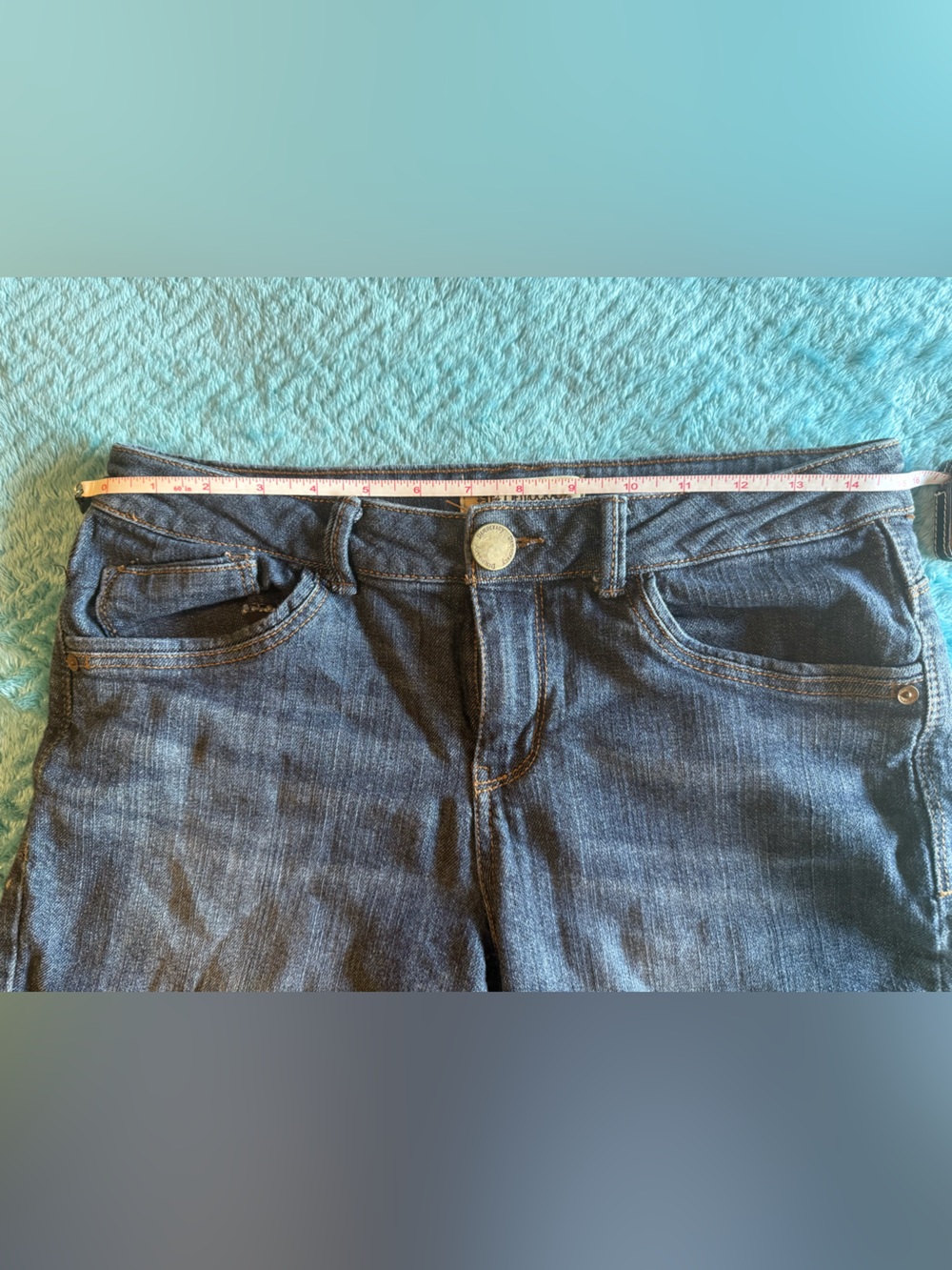 Democracy Indigo Cutoff Denim Shorts - Picture 2 of 5